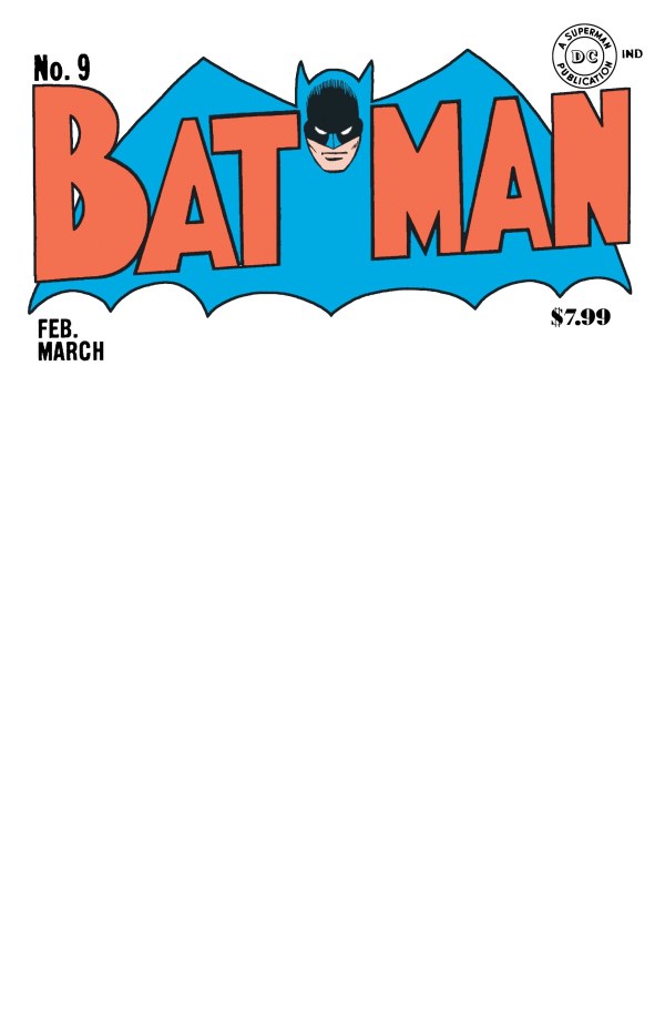 Batman #9 Facsimile (Blank Variant)