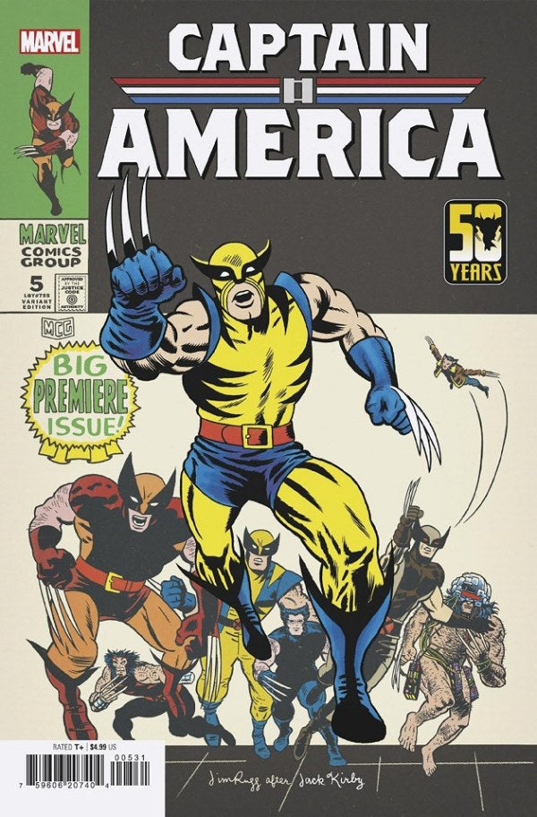 Captain America #5 Wolverine Homage Variant