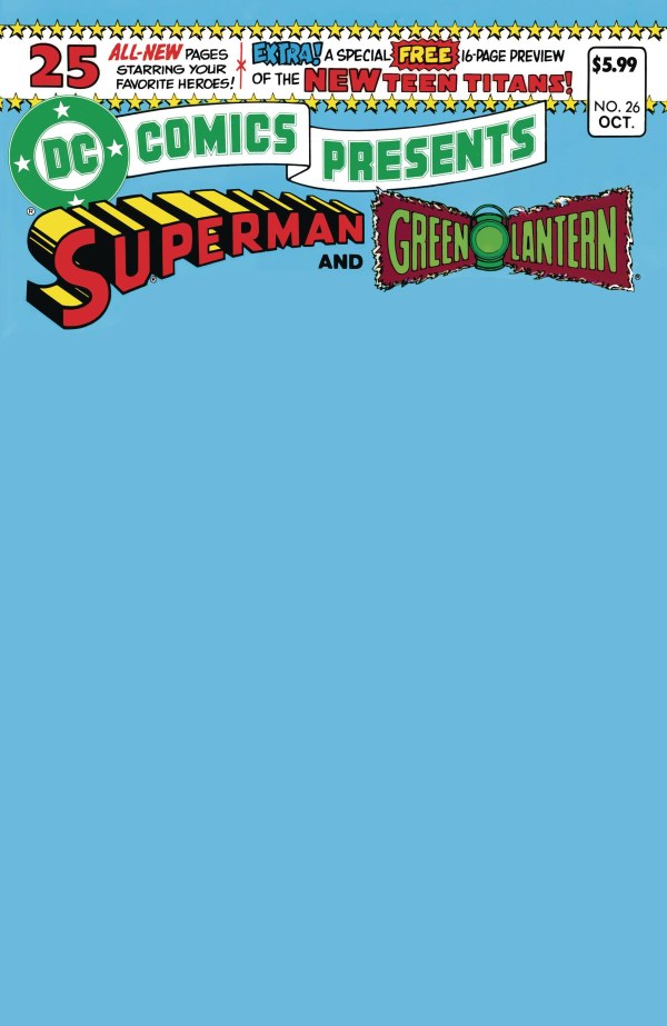 DC Comics Presents #26 Facsimile (Blank Variant)