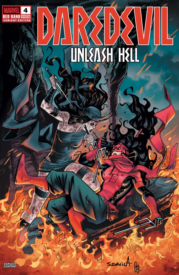 Daredevil: Unleash Hell - Red Band #4 (Sergio Davila Variant)