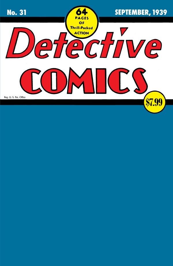 Detective Comics #31 Facsimile (2025) Blank