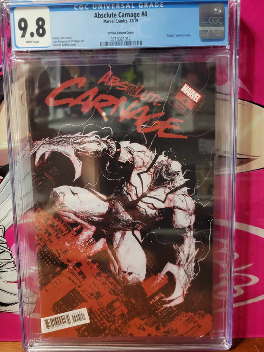 Absolute Carnage #4 (Zaffino Codex 1:25) CGC 9.8