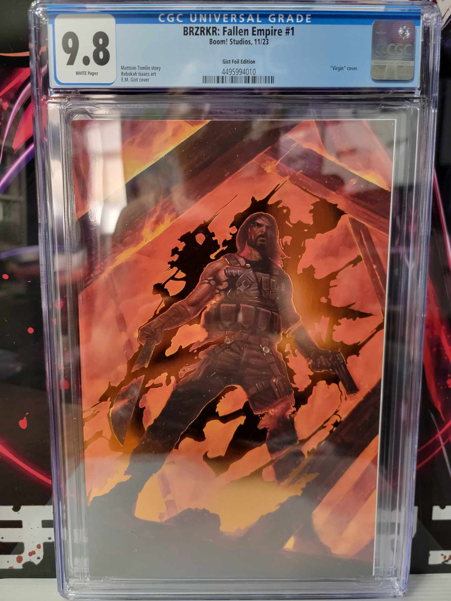 BRZRKR: Fallen Empire #1 (E.M. Gist Foil) CGC 9.8