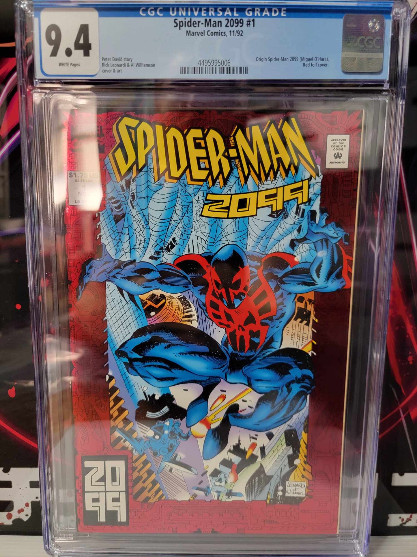 Spider-Man 2099 #1 (Red Foil) CGC 9.4