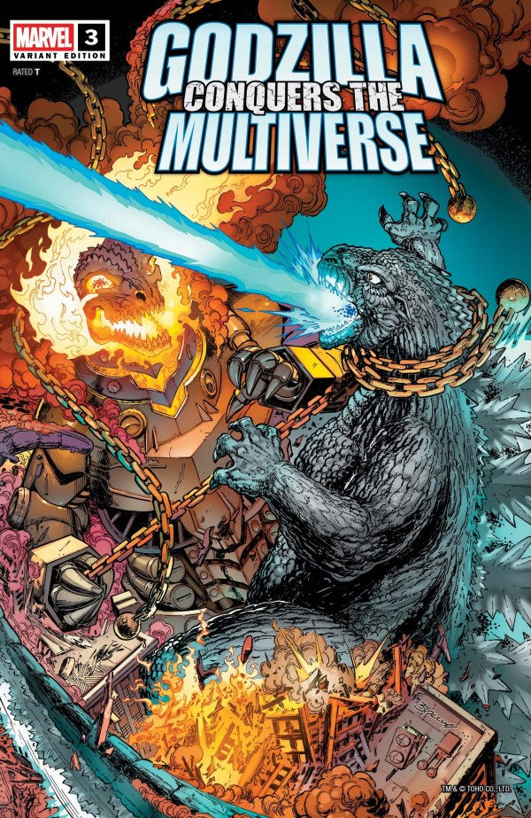 Godzilla Conquers the Multiverse #3 (Mark Bagley Variant)