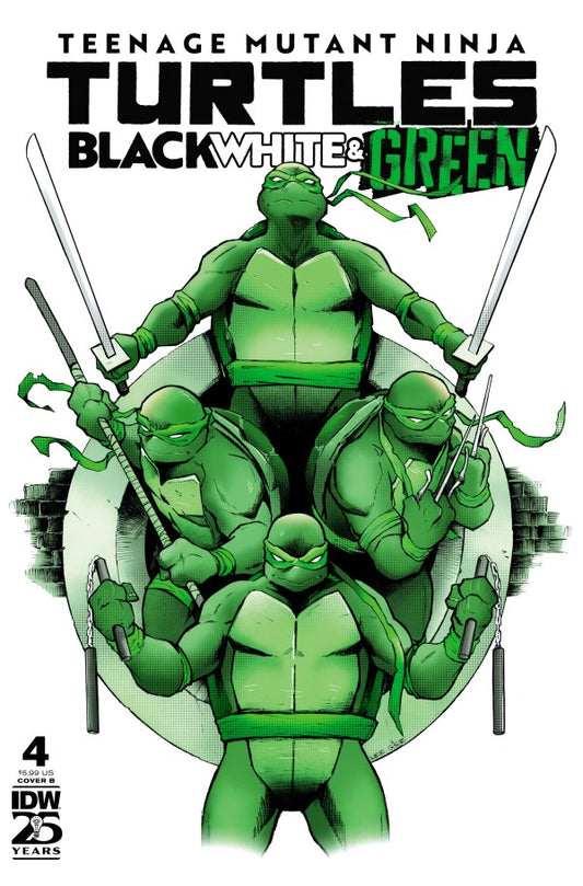 Teenage Mutant Ninja Turtles: Black, White, & Green #4 (Lee Garbett Variant)