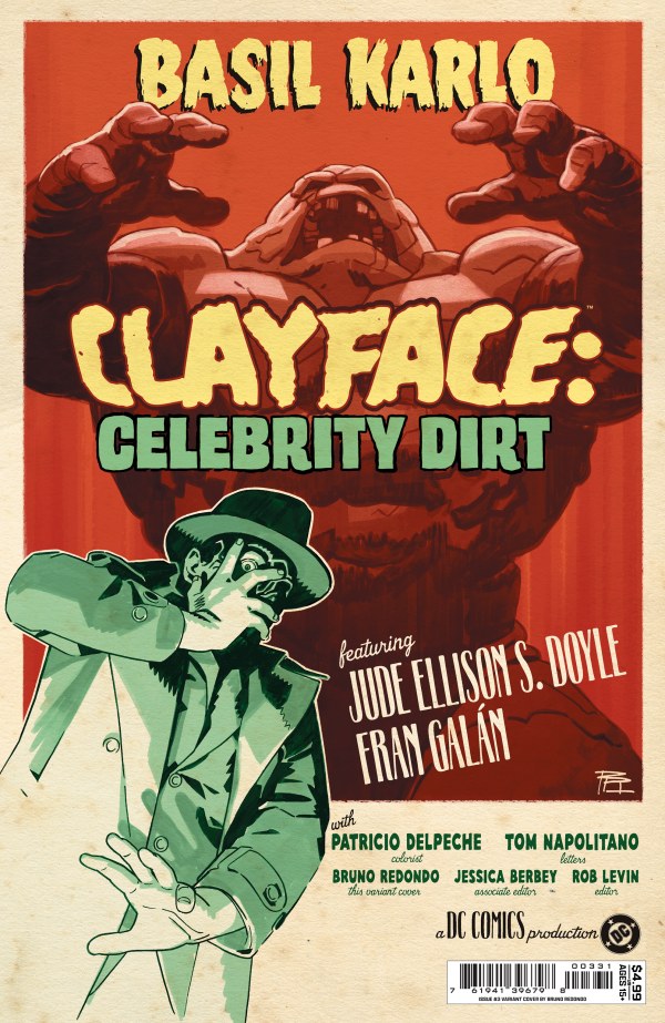 Clayface: Celebrity Dirt #3 (Bruno Redondo Vriant)