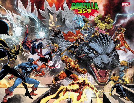 Godzilla Destroys the Marvel Universe #1 (Poster)