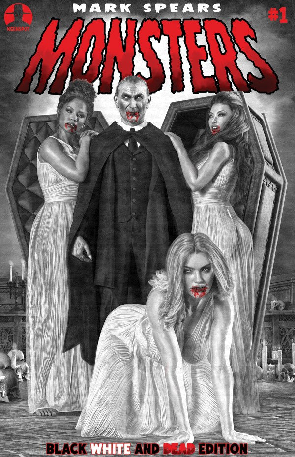 Mark Spears Monsters #1 Black, White, and Dead Edition (7th Print)