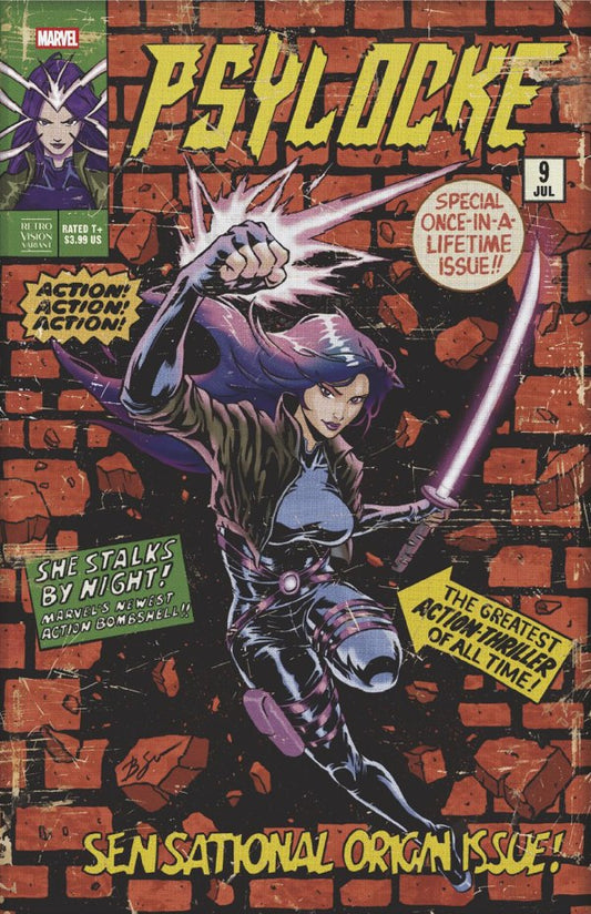 Psylocke #9 (RetroVision Variant)