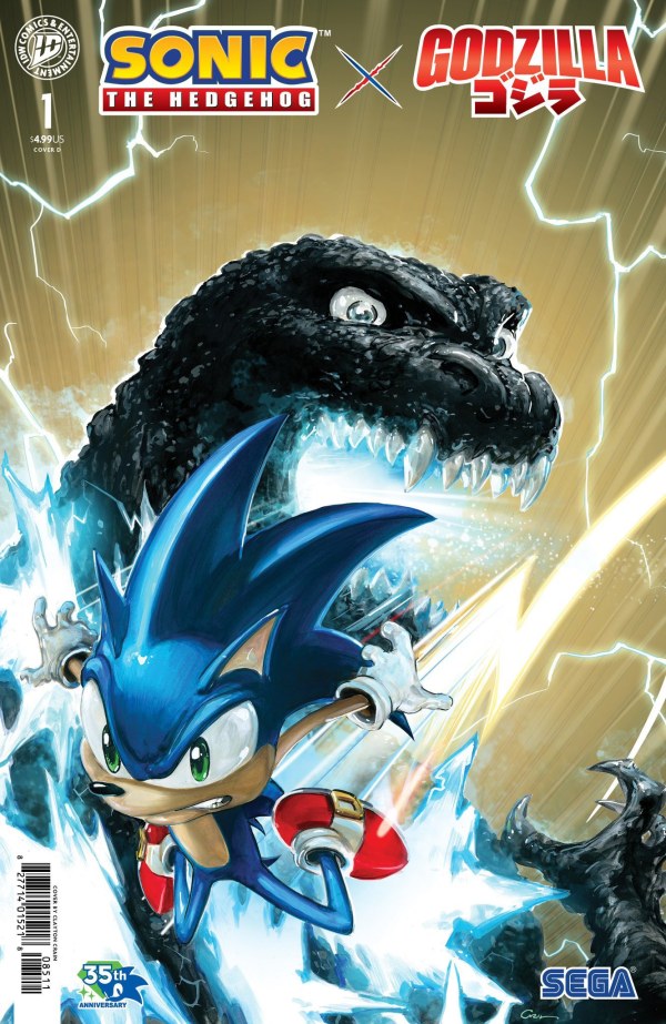 Sonic the Hedgehog x Godzilla #1