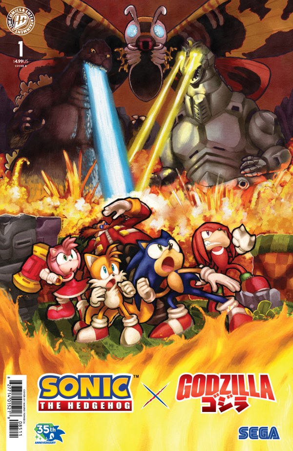 Sonic the Hedgehog x Godzilla #1