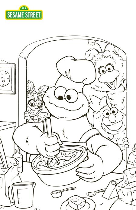 Sesame Street #3 (Coloring Book Cover Variant)