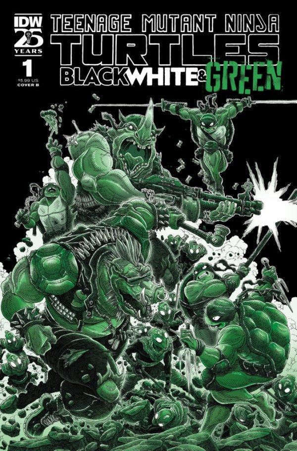 Teenage Mutant Ninja Turtles: Black, White, & Green #1