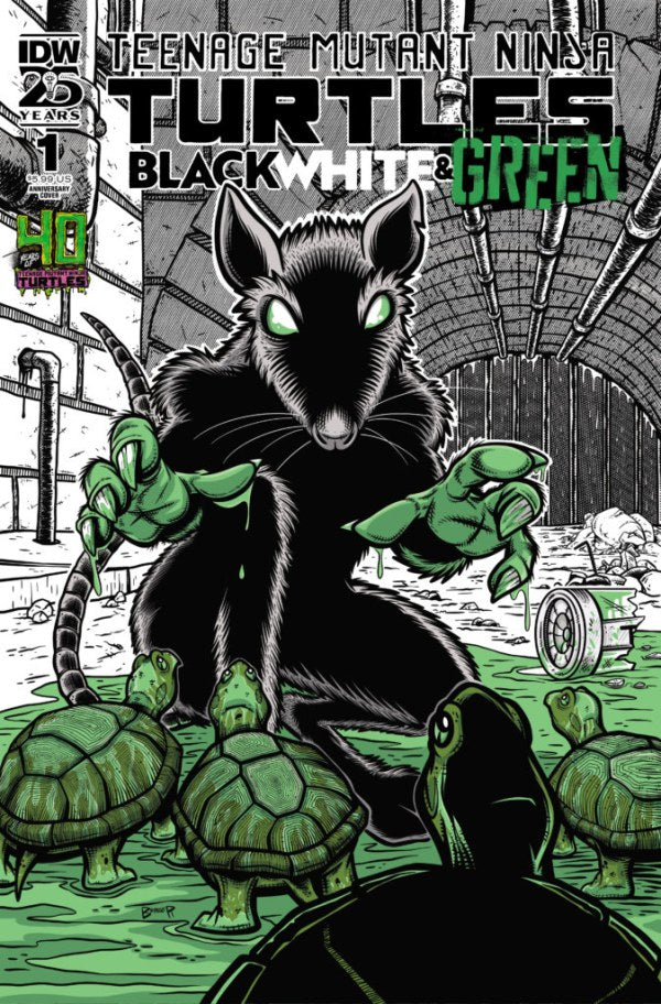 Teenage Mutant Ninja Turtles: Black, White, & Green #1