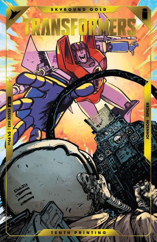 Transformers #2 (Tenth Print Embossed Foil Lettering)