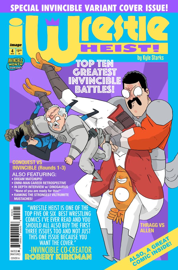 Wrestle Heist #4 (Invincible Team-Up Variant)